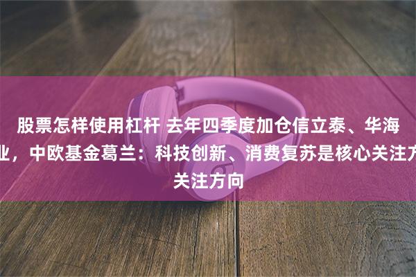 股票怎样使用杠杆 去年四季度加仓信立泰、华海药业，中欧基金葛兰：科技创新、消费复苏是核心关注方向